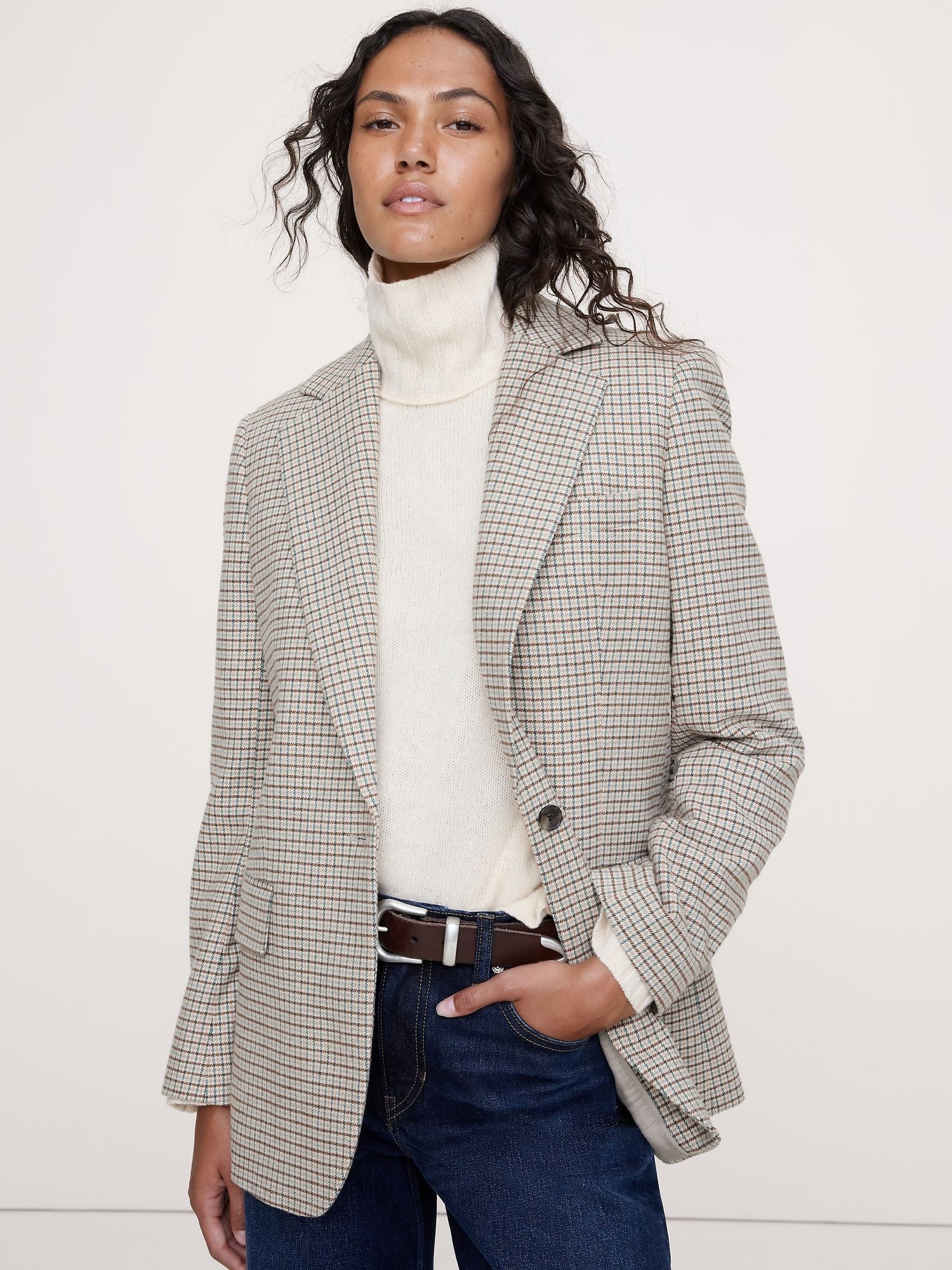 Boyfriend Italian Flannel Blazer