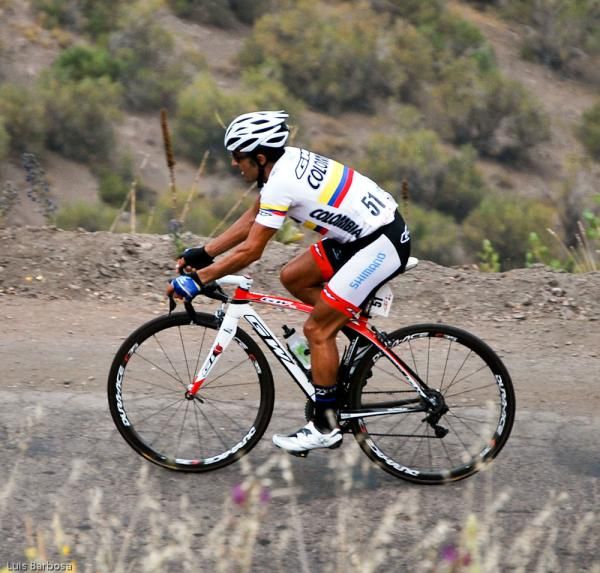F&eacute;lix Cardenas (Shimano GW) on the climb
