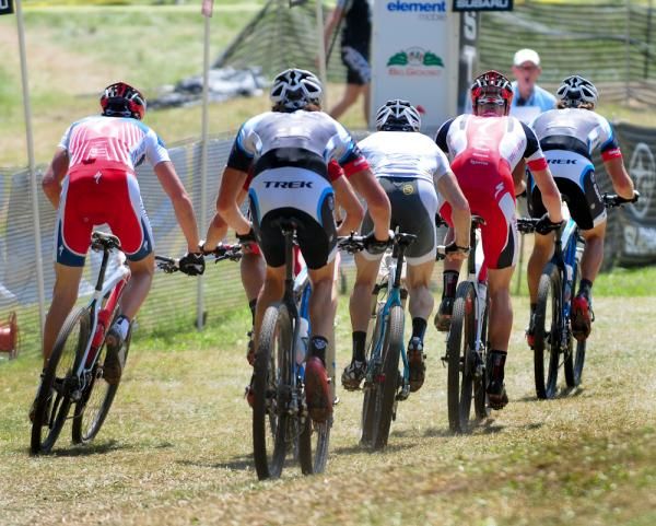 With two laps to go, it was anybody's race