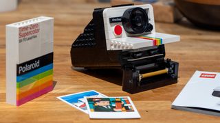 Lego Polaroid OneStep Camera and the lego pics