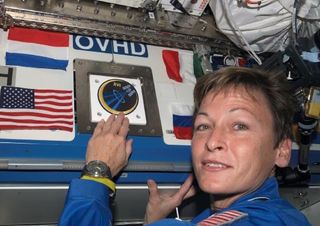 Peggy Whitson at International Space Station