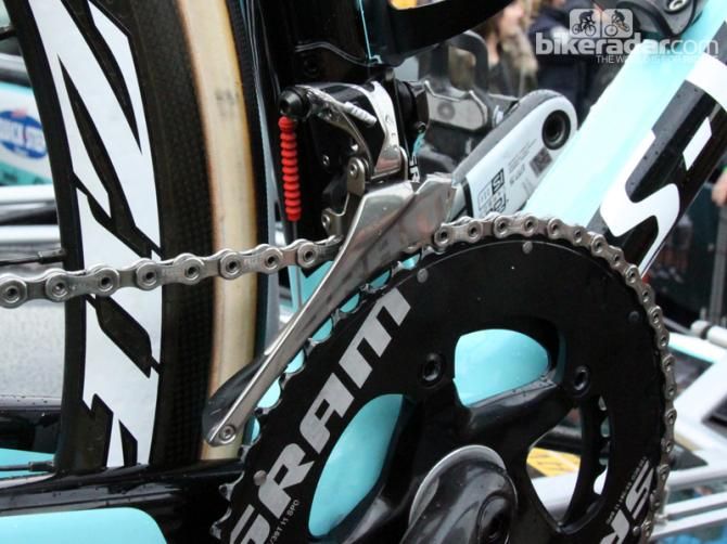 SRAM Red 22 components and Gore Ride-On sealed derailleur cables and housing for Tom Boonen (Omega Pharma-QuickStep)