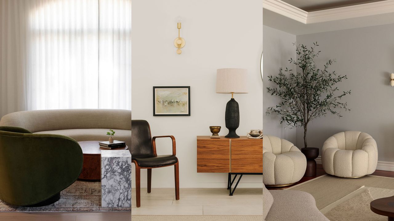 Minimalist small living room ideas do not have to be boring or crampled. This trio of minimalistic living room ideas are testament to that with neutral pallettes and interesting furniture