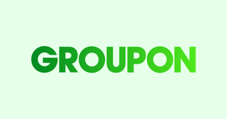 Groupon Logo with light green background