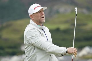 Rugby Star Mike Tindall in action during the Celebrity Series ProAm