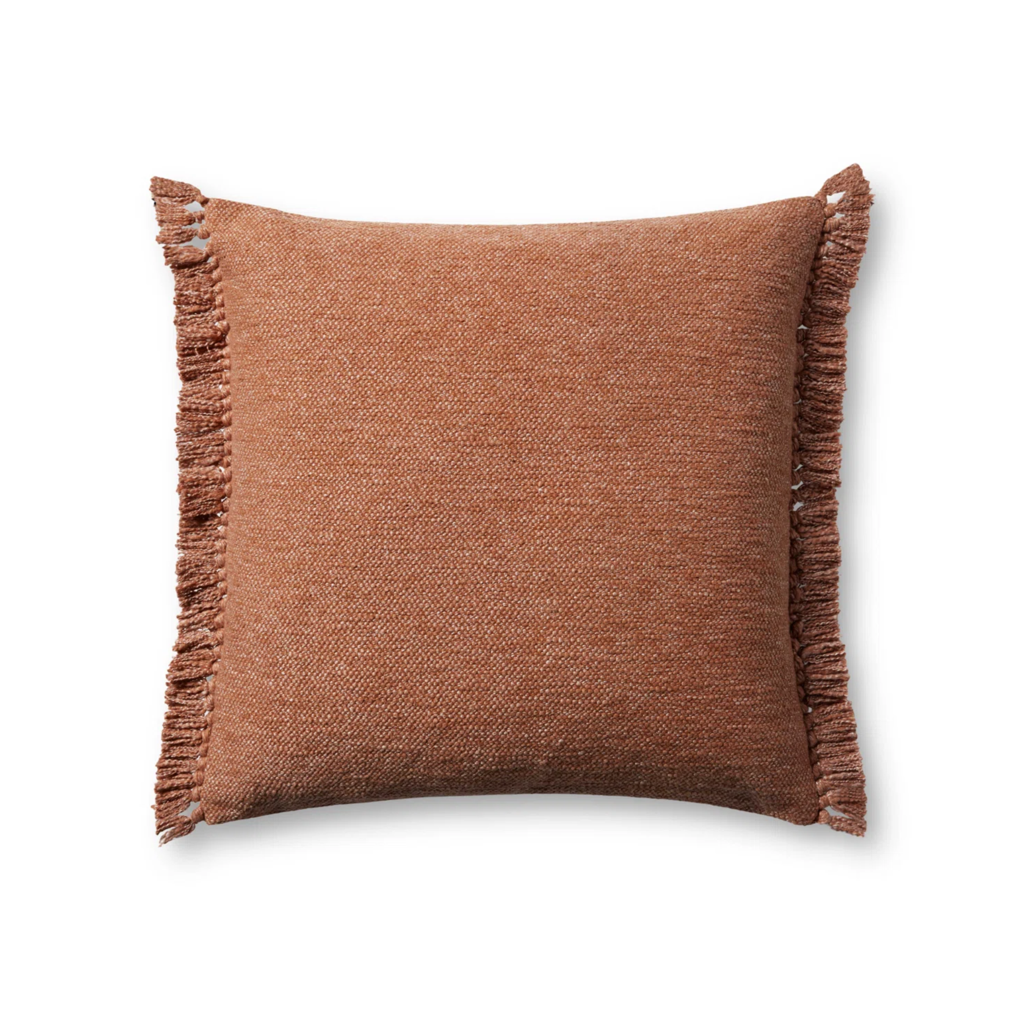 a rust brown pillow