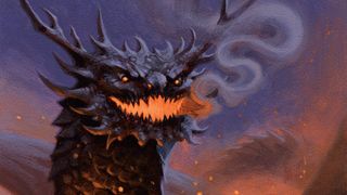 A digital art piece of a dragon breathing fire