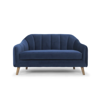 blue wayfair loveseat