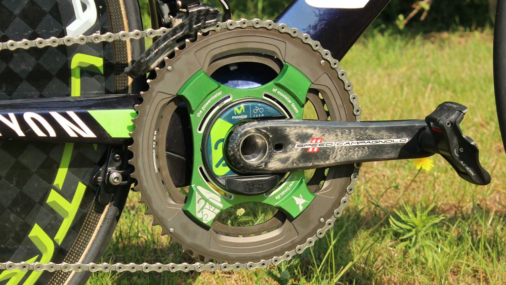 56/44 Campagnolo rings and cranks on the power2max power meter