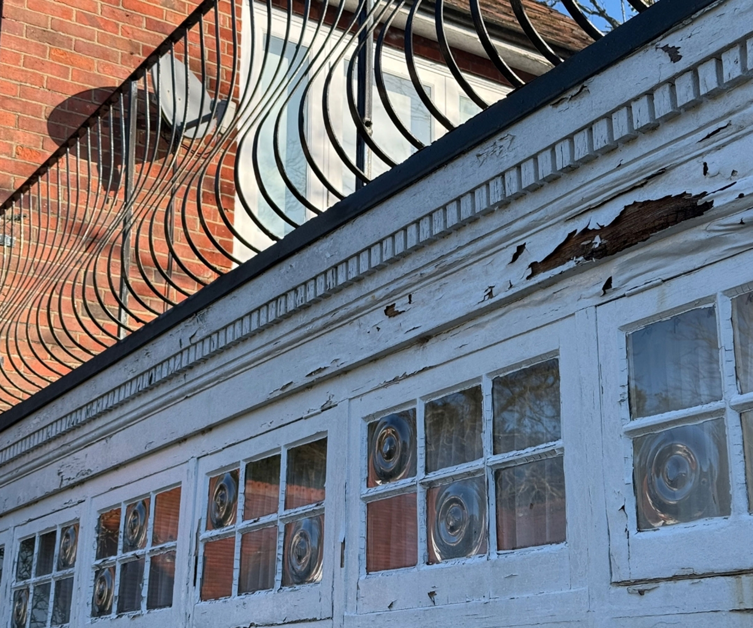 flaking and peeling exterior woodwork