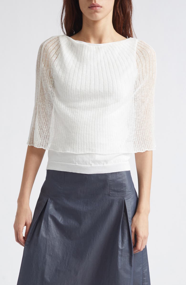 Saphira Layered Cotton &amp;amp; Hemp Sweater