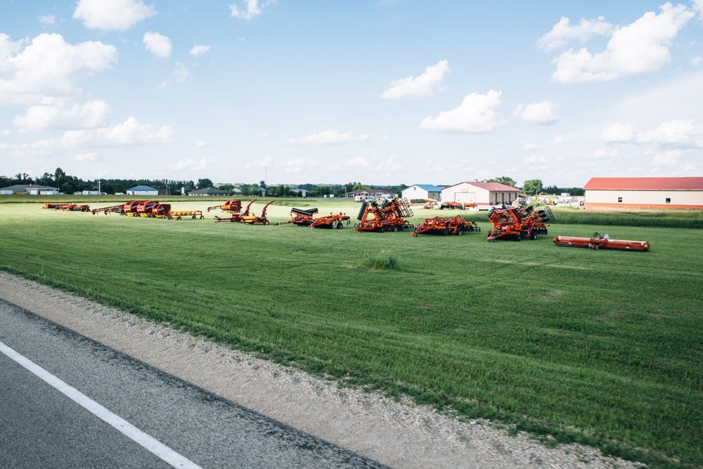 Primary colors abound in Minnesota's farm country