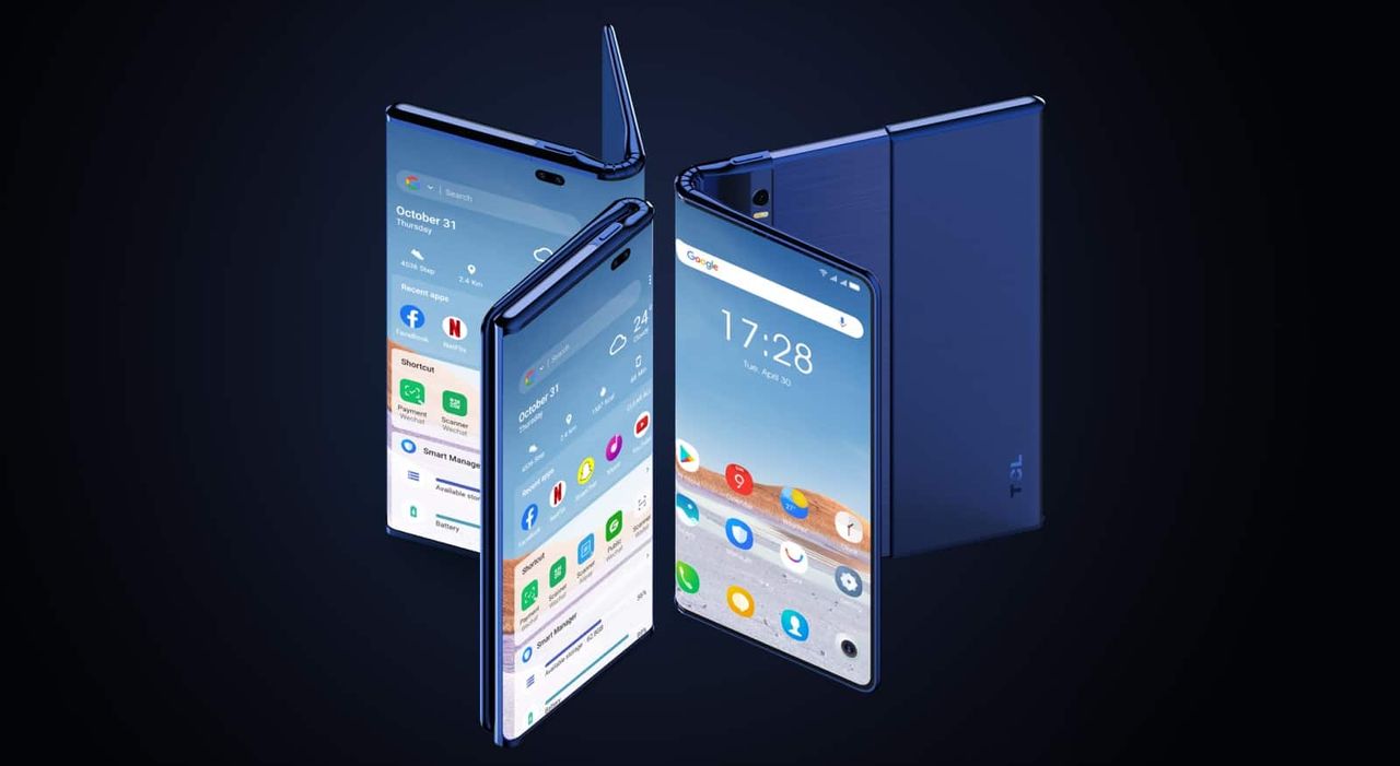 TCL Fold 'N Roll phone concept