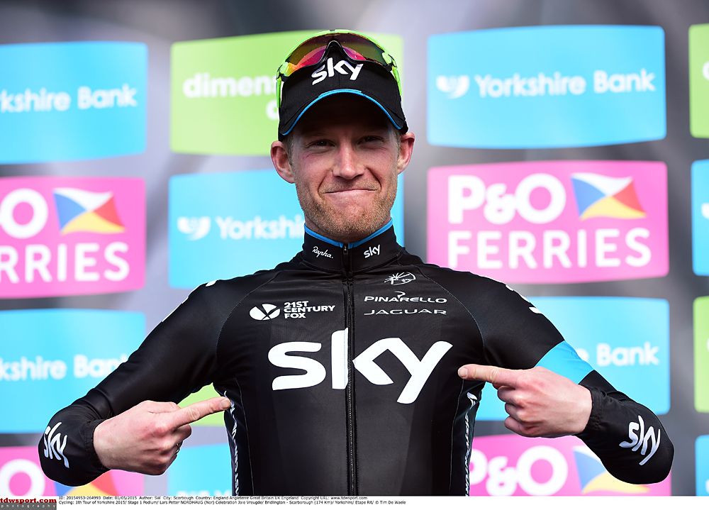 Lars Petter Nordhaug (Team Sky) wins stage 1