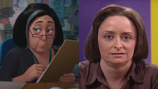 The Principal in Across the Spider-Verse and Rachel Dratch on SNL