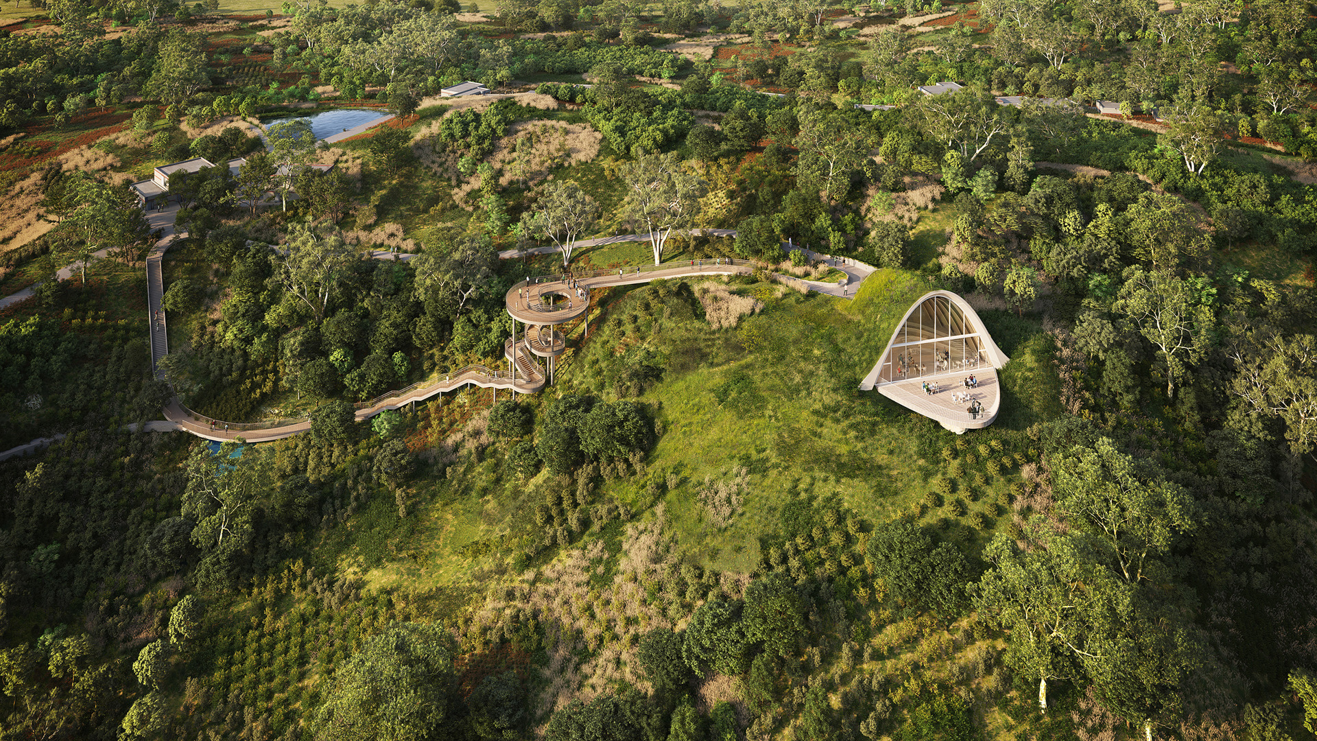 Pujiang Platform render from above