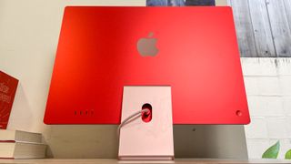 Apple iMac M3 review unit on desk