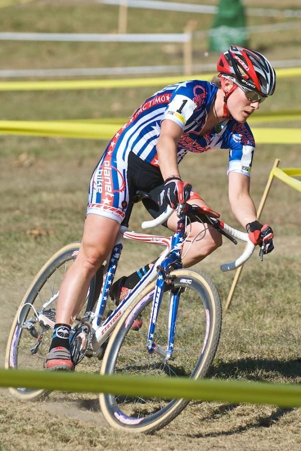 Katie Compton has a history of solo wins in Ohio.