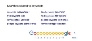 Google related keywords search
