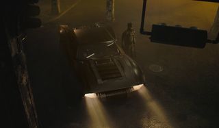 The Batmobile in The Batman movie