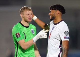 Aaron Ramsdale's only England cap to date was in a 10-0 World Cup qualifying win in San Marino.
