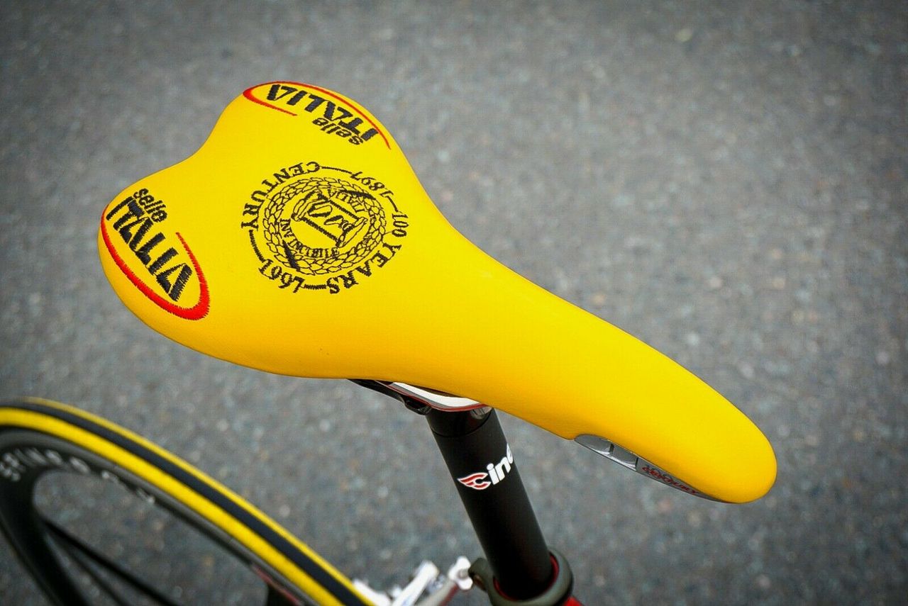 A new, 100th anniversary Selle Italia Century saddle completes the look