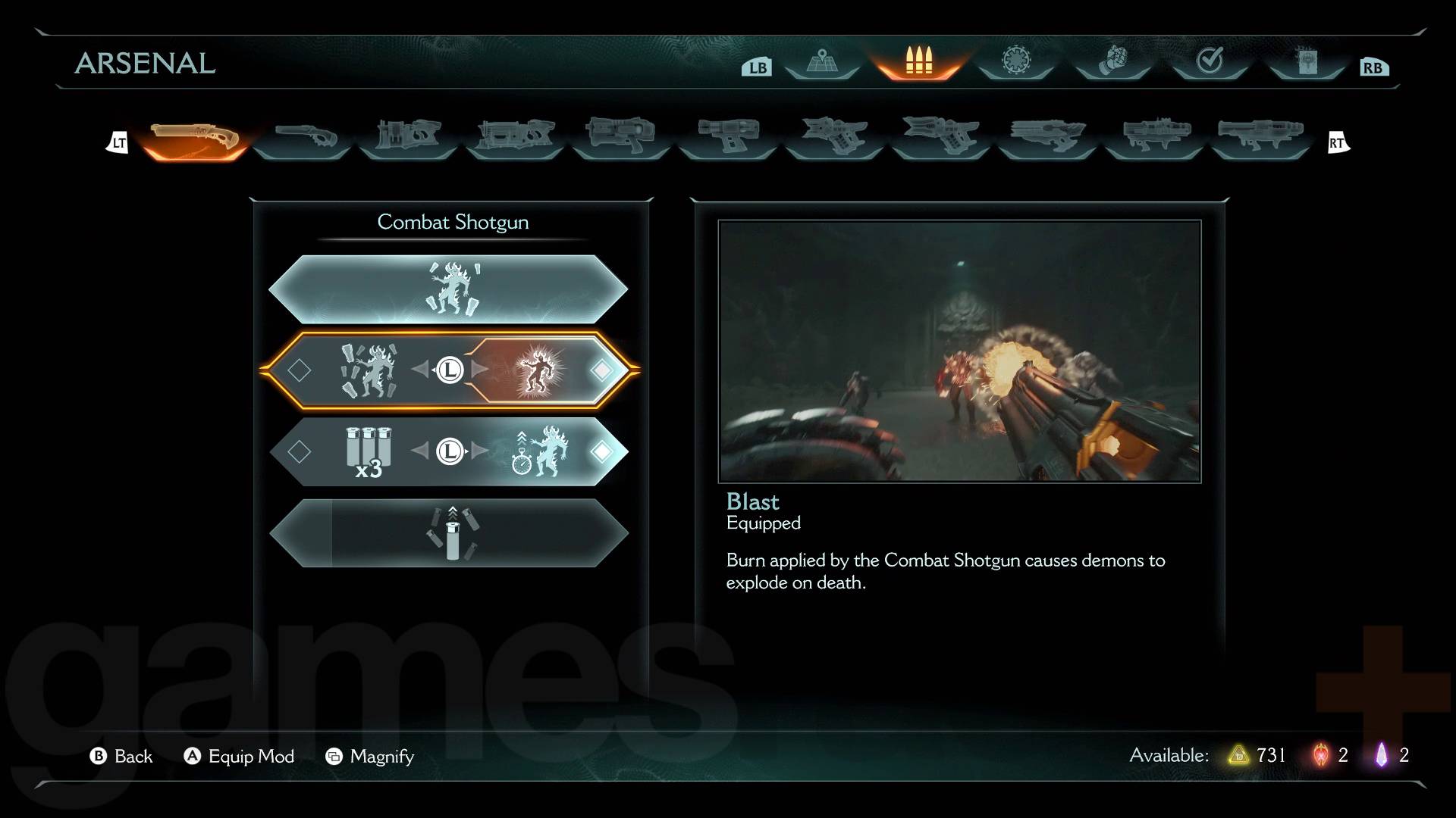 Doom The Dark Ages best upgrades for Combat Shotgun