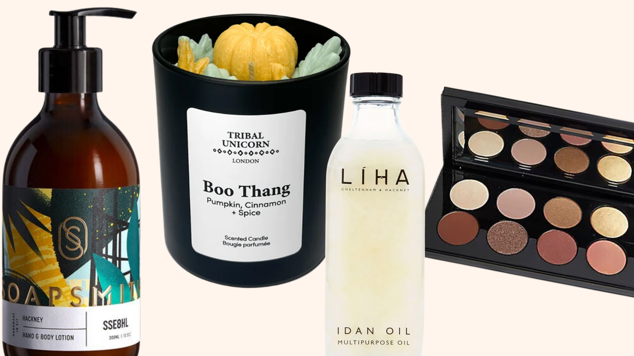 black owned beauty brands: products from Pat McGrath Labs, Soapsmith, Selfmade, Liha