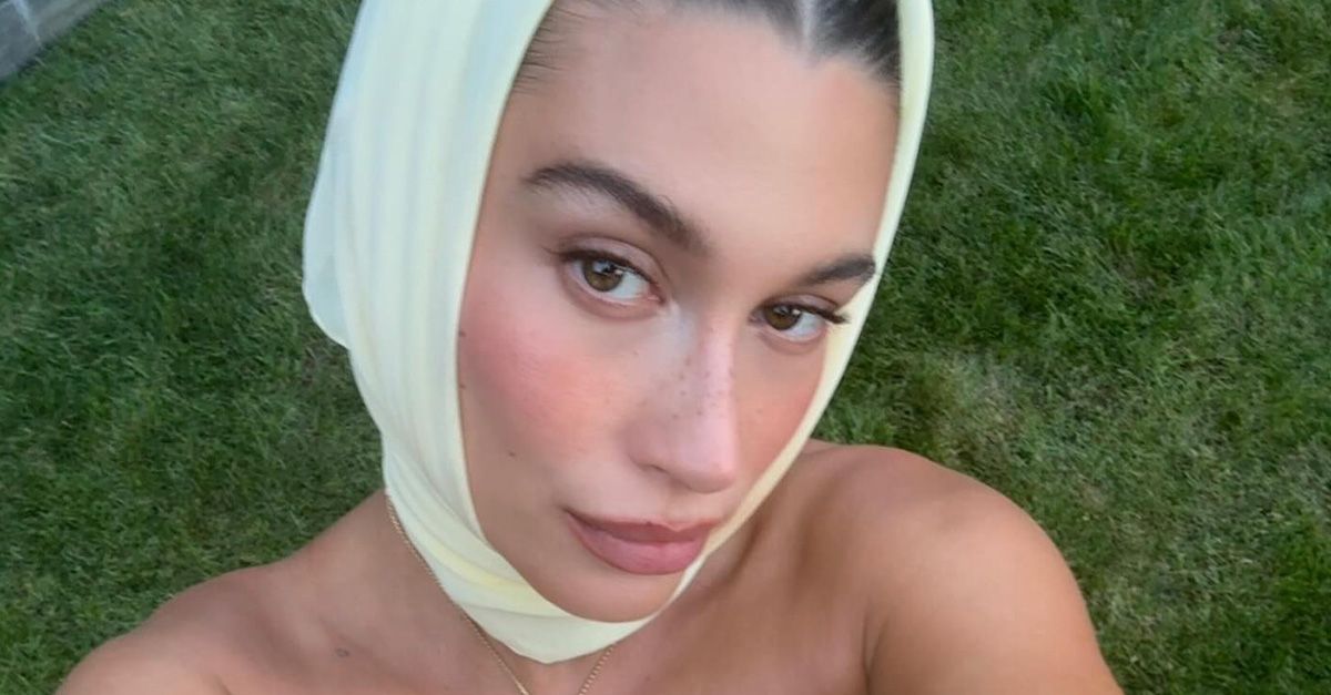 Hailey Bieber Wore Audrey Hepburn’s Favorite Headscarf Trend