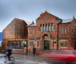 the dramatic modern wing of the new Manchester Jewish Museum