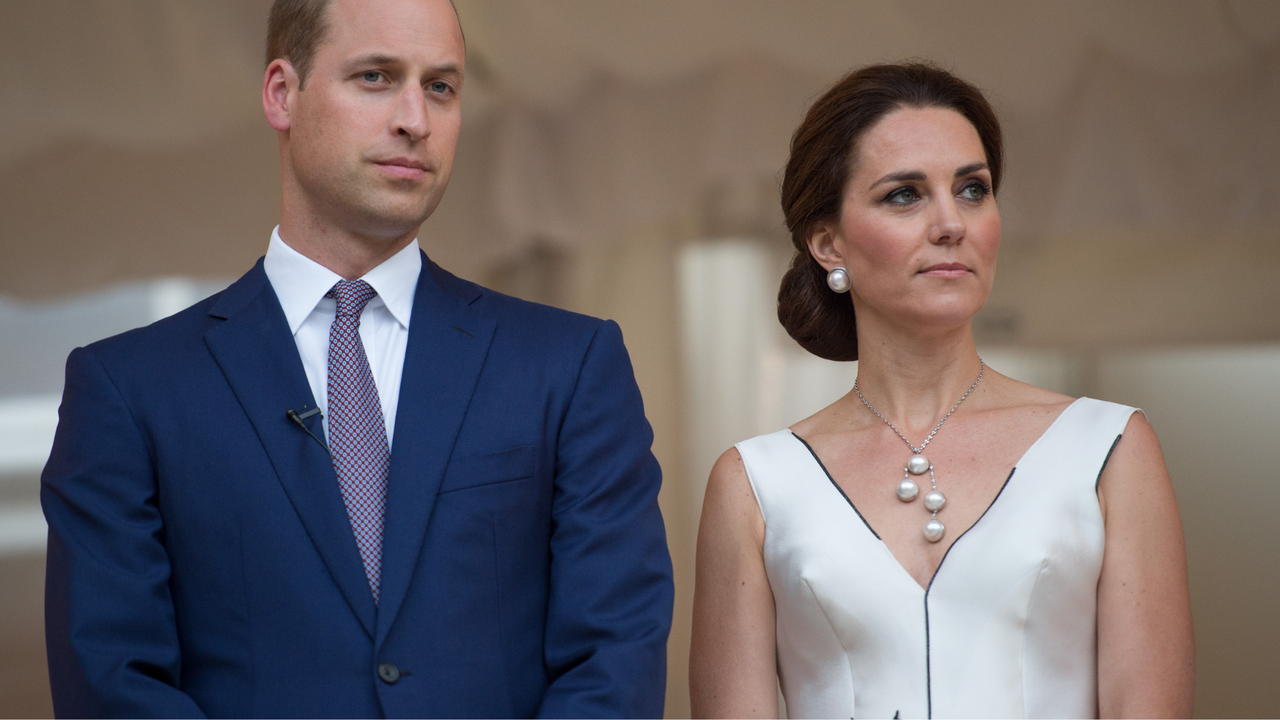 Prince William, Duke of Cambridge and Catherine, Duchess of Cambridge attend the Queen&#039;s Birthday Garden Party at the Orangeryeduring an official visit to Poland and Germany on July 17, 2017 in Warsaw, Poland.