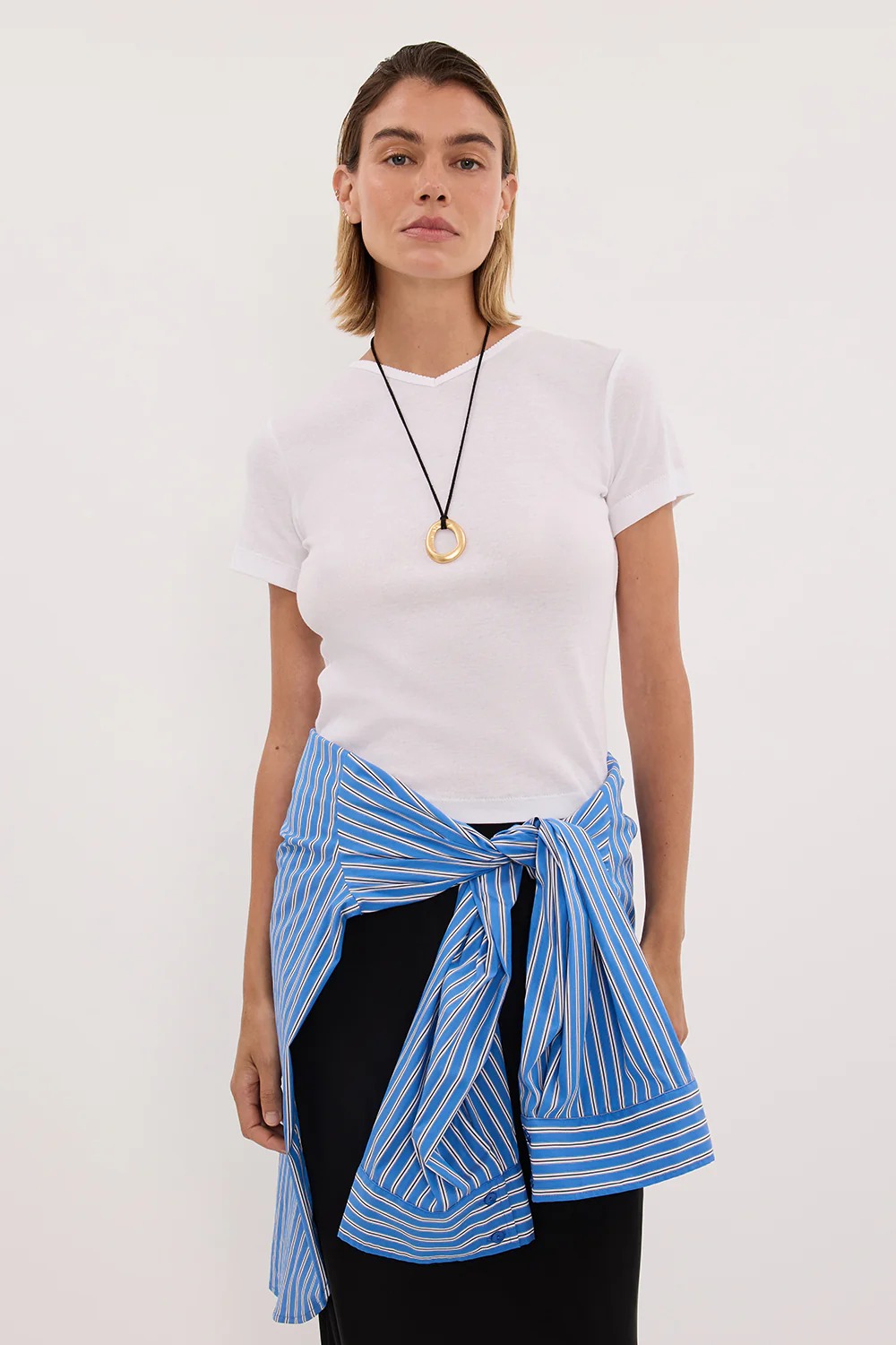 Sloane White Knit Baby Tee - Xxs / White