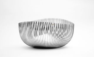 One metallic bowl
