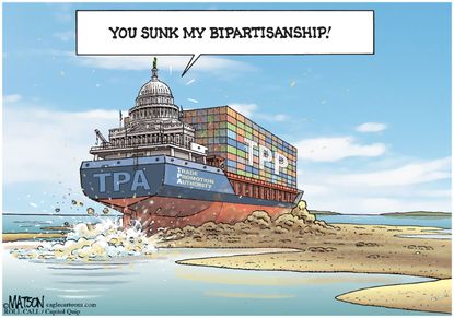 Political&nbsp;cartoon&nbsp;U.S. TPP