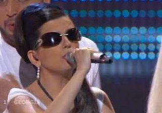 Georgia were represented by blind singer Diana Gurtskaya with Peace Will Come