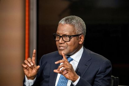 Aliko Dangote, president and chief executive officer of Dangote Group