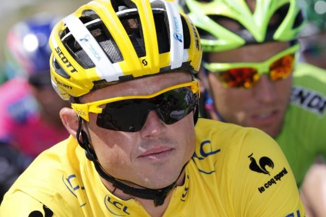 Yellow jersey Simon Gerrans (Orica GreenEdge)
