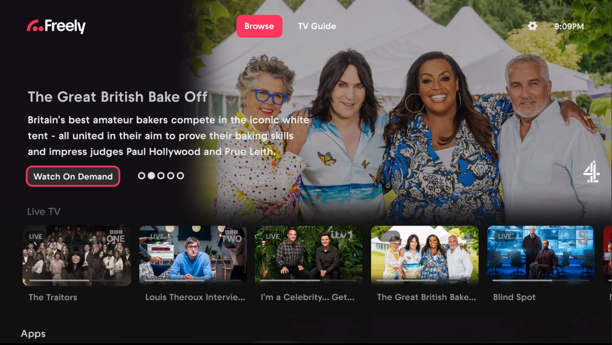 Free UK streaming service Freely with live BBC, ITV and Channel 4 ...