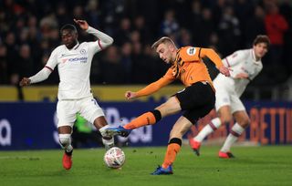 Hull's Jarrod Bowen in action against Chelsea
