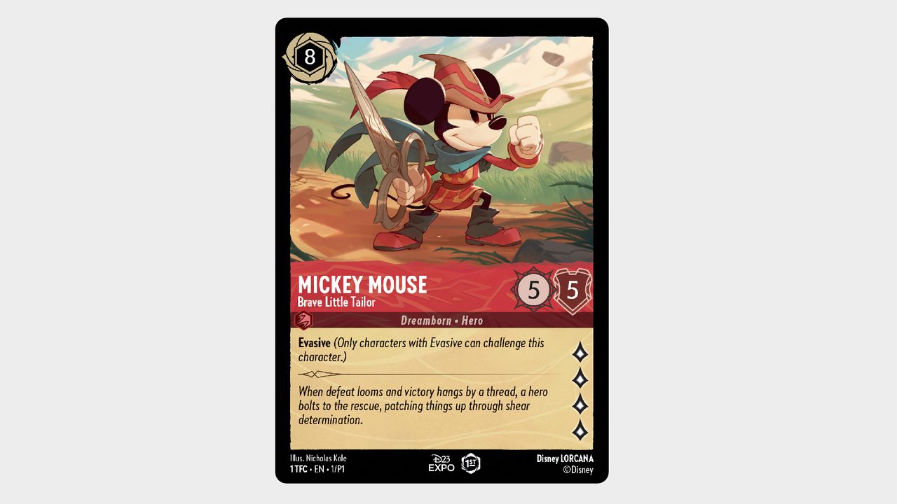 Disney Lorcana D23 Expo Mickey Mouse card