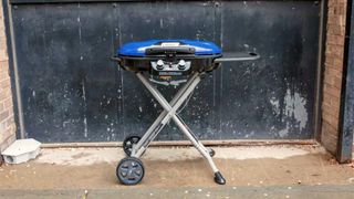 Coleman RoadTrip X-cursion LXE fully assembled and standing upright
