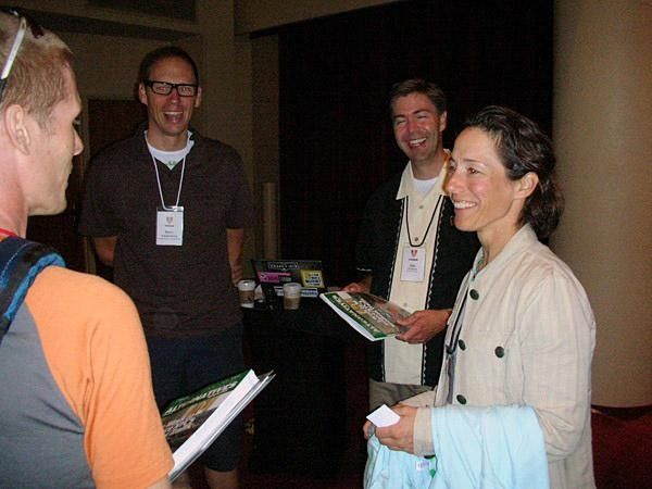 Trek's Advocacy Coordinator Rebecca Anderson (right)
