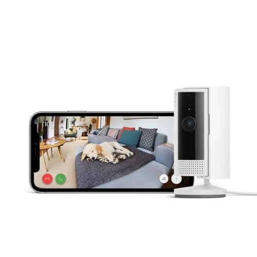 Ring Indoor Camera (2nd Gen) | Plug-In Pet Security Camera | 1080p Hd, Two-Way Talk, Wifi, Privacy Cover, Diy | Alternative to Cctv System | 30-Day Free Trial of Ring Home
