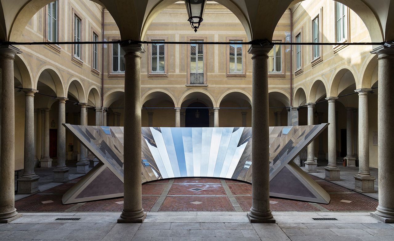 Installation view of Open Sky, by Phillip K Smith III, for COS