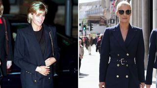 Diana, Princess Of Wales In Her Role As Patron Visits Centrepoint To See The Cold Weather Project For Homeless Young People In Kings Cross AND Lady Amelia Spencer and Lady Eliza Spencer out and about wearing MICHAEL Michael Kors on April 25, 2023 in London, England.