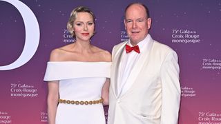 Princess Charlene of Monaco and Prince Albert II of Monaco attend the 75th Monaco Red Cross Ball on July 19, 2024