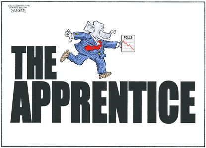 Political cartoon U.S. Donald Trump Apprentice GOP
