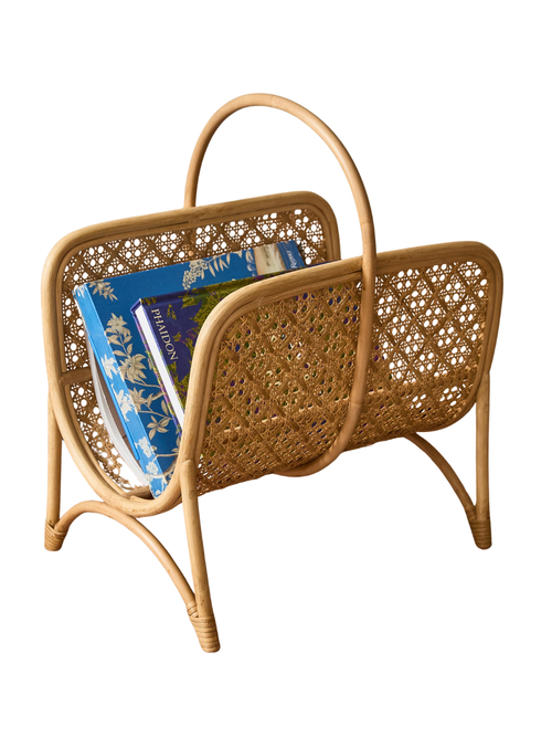 Serena Rattan Magazine Basket