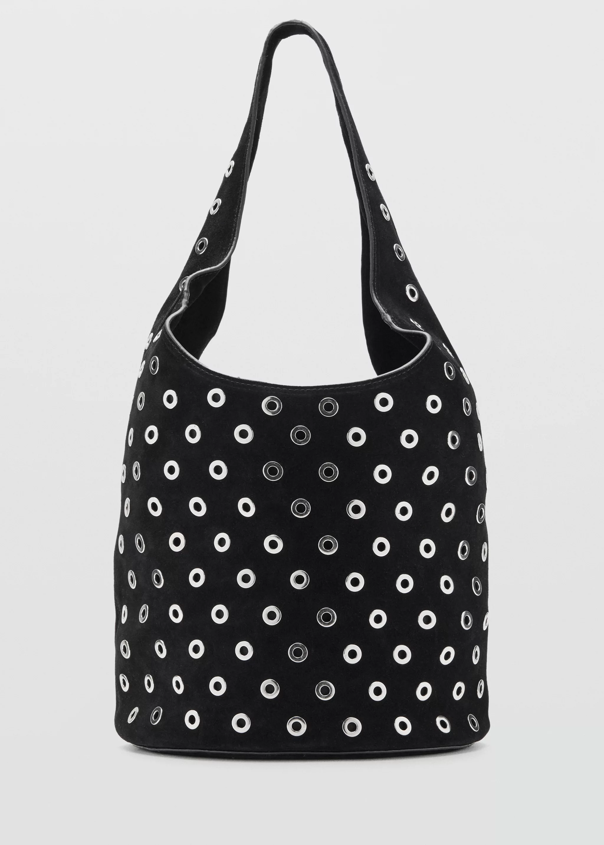 Leather Drawstring Bag With Eyelets - Women | Mango United Kingdom