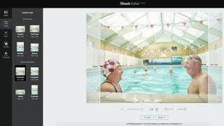 iStock Editor comes complete with pre-set image dimensions so you can test how your image of choice will look cropped for Facebook, Twitter, Instagram or Pinterest